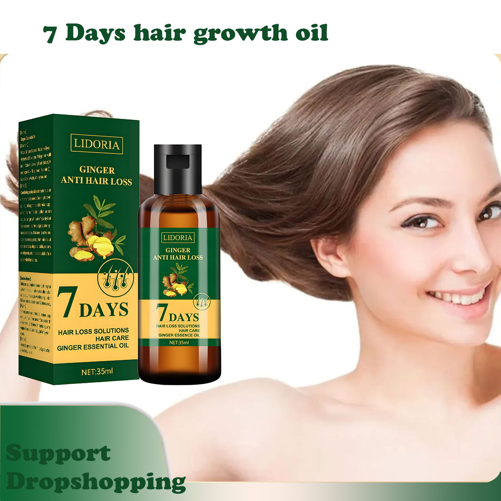 Hair Care Essential Oil Atomizing - 1pcs jahe penumbuh rambut Produk Anti