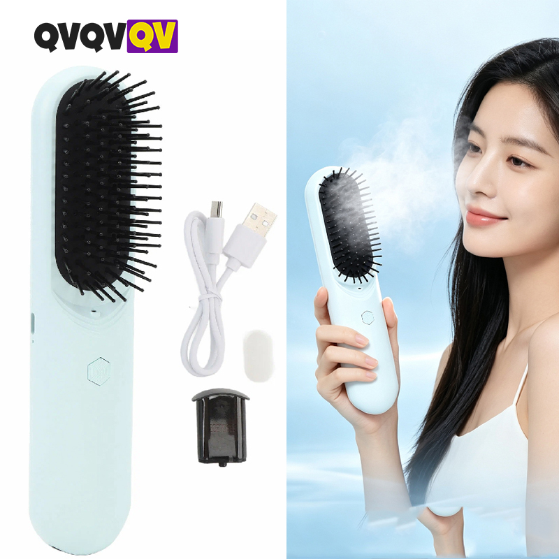 Hair Care Essential Oil Atomizing - Sisir Rambut Ion Negatif, Pemijat Kulit