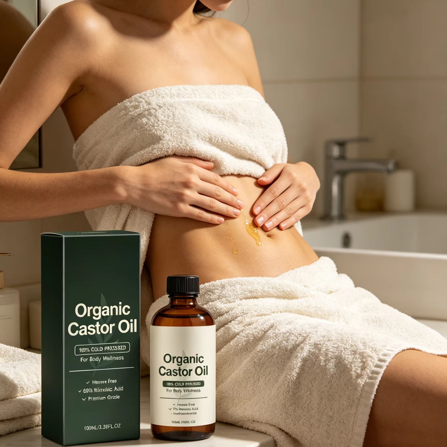 Castor Oil Cold Press - Minyak Jarak Organik Cold Press Hidrasi