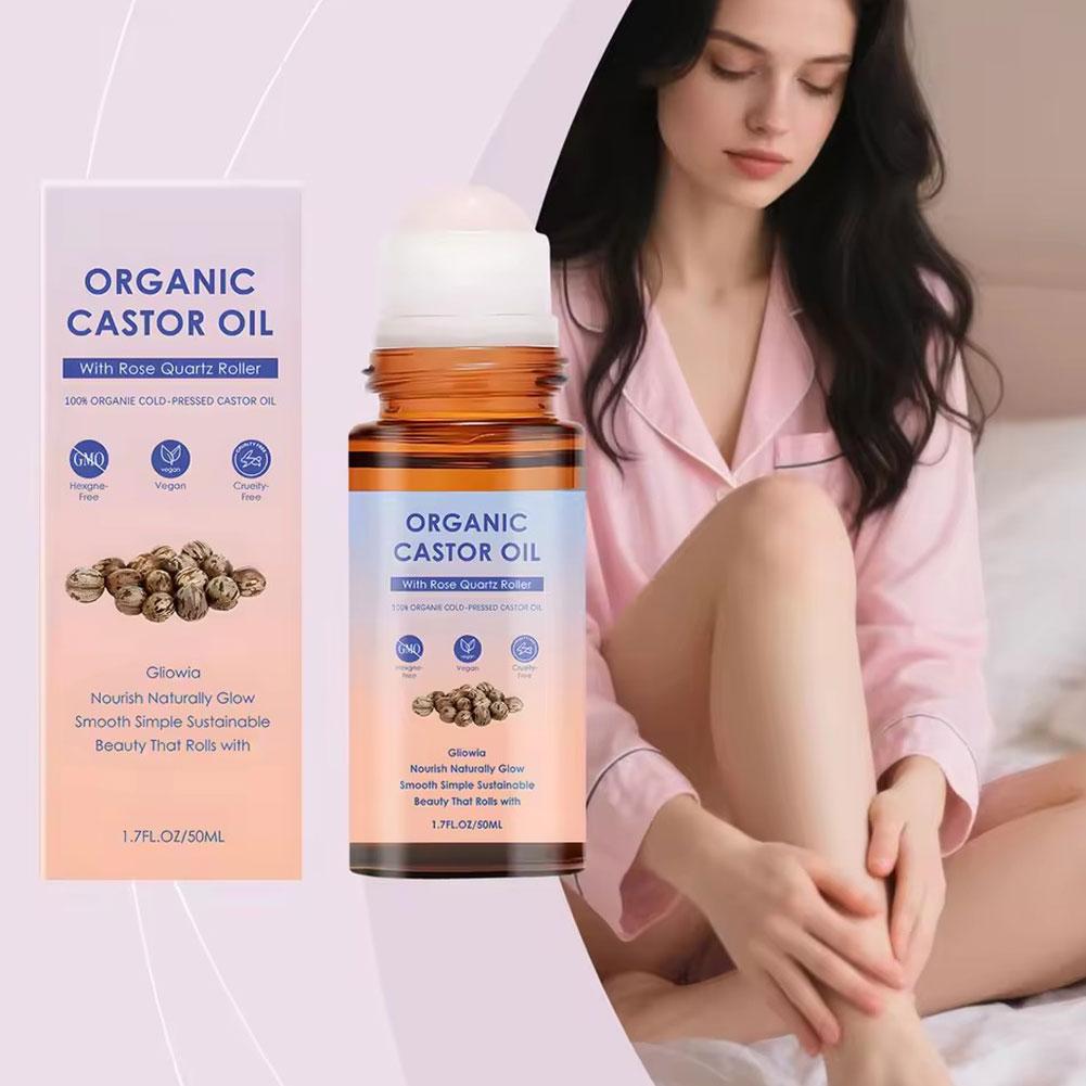 Castor Oil Cold Press - Minyak Jarak Organik 50ml dengan Roller