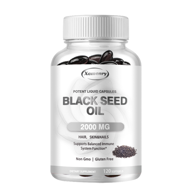 Castor Oil Cold Press - Kapsul Minyak Biji Hitam Vegan -