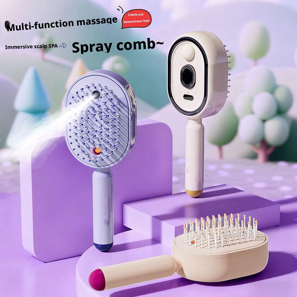 Hair Care Essential Oil Atomizing - Sisir Pijat Multifungsi Semprotan Minyak Esensial