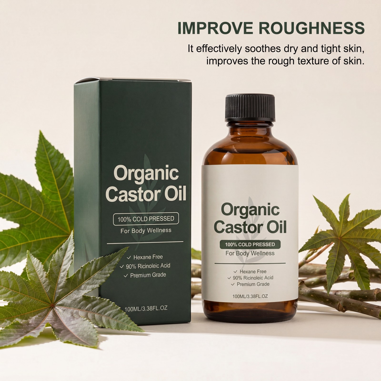 Minyak Pelembap Tubuh Organik  - Castor Oil Cold Press ulasan dan harga