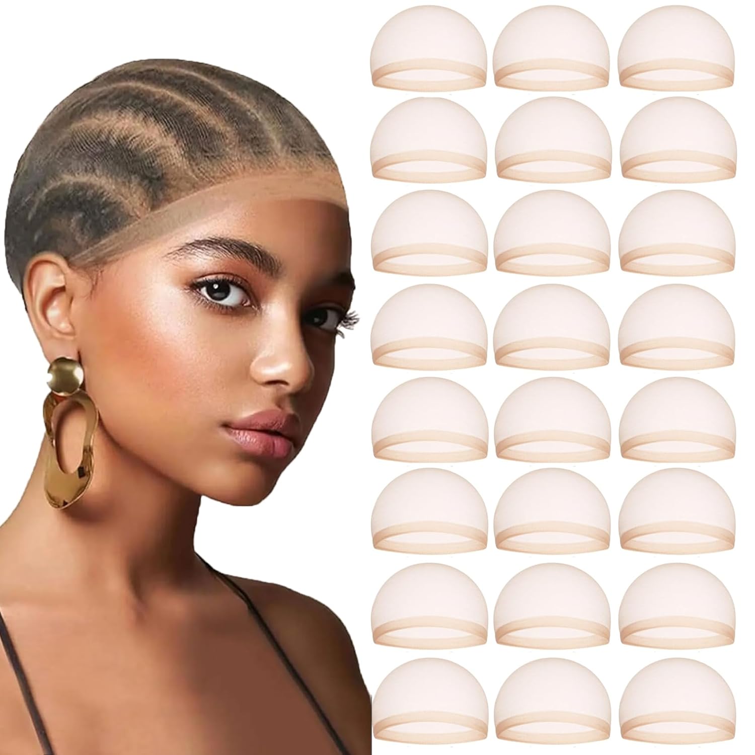 Grosir topi Wig HD untuk wanit - Wig Cap Stocking ulasan dan harga