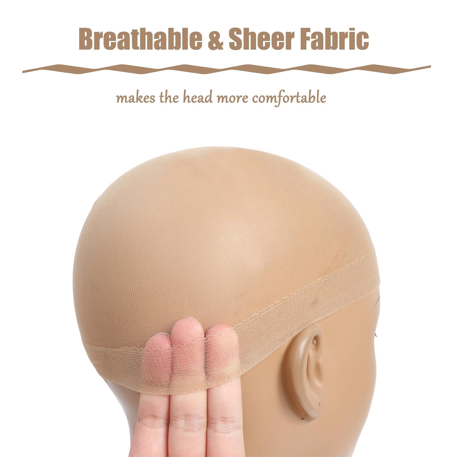 Grosir topi Wig HD untuk wanit - Wig Cap Stocking ulasan dan harga