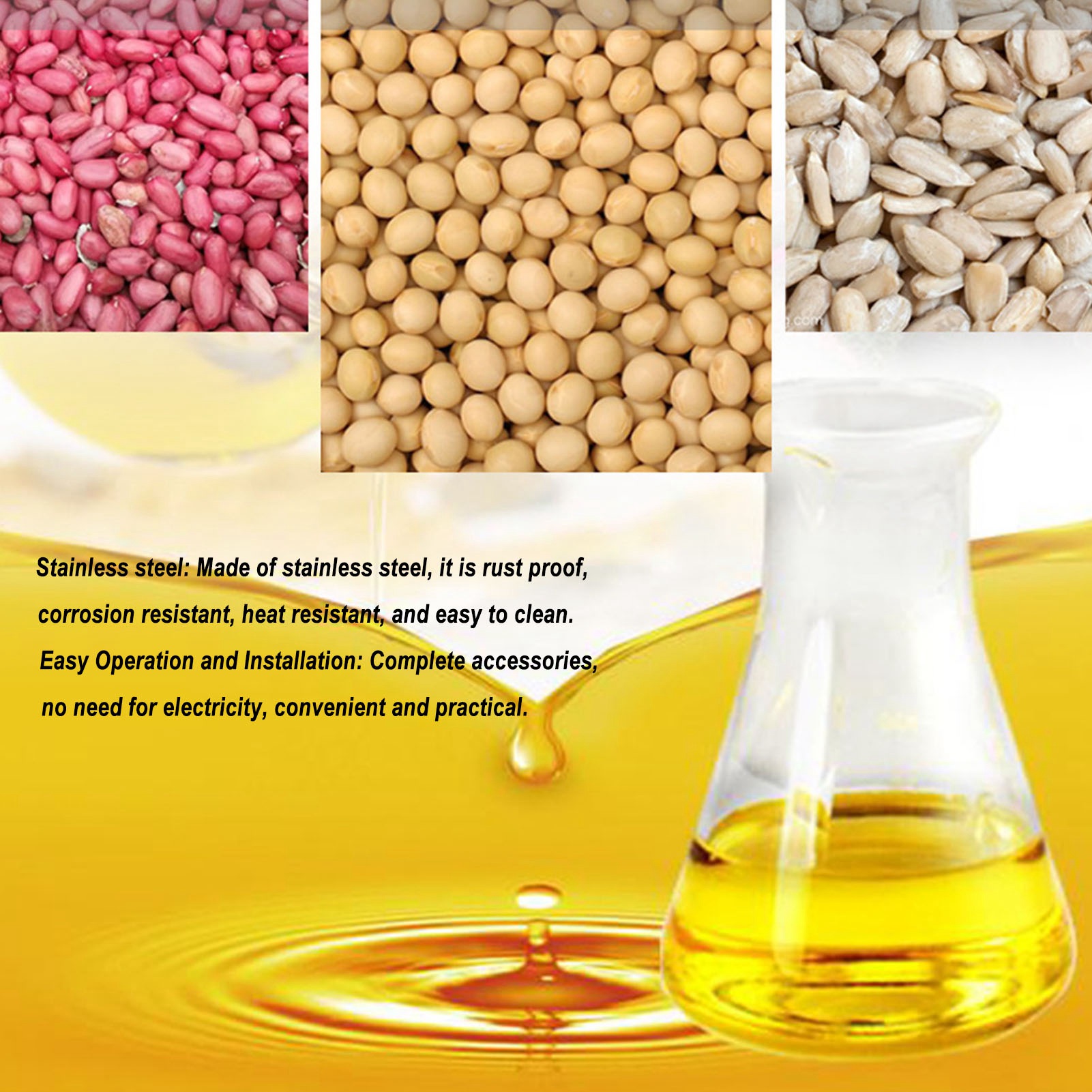 Mesin Ekstraktor Minyak Mesin  - Castor Oil Cold Press ulasan dan harga