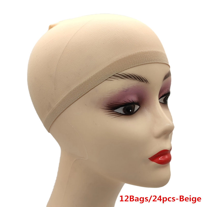 12Bag/24pcs Jaring Rambut Wig  - Wig Cap Stocking ulasan dan harga