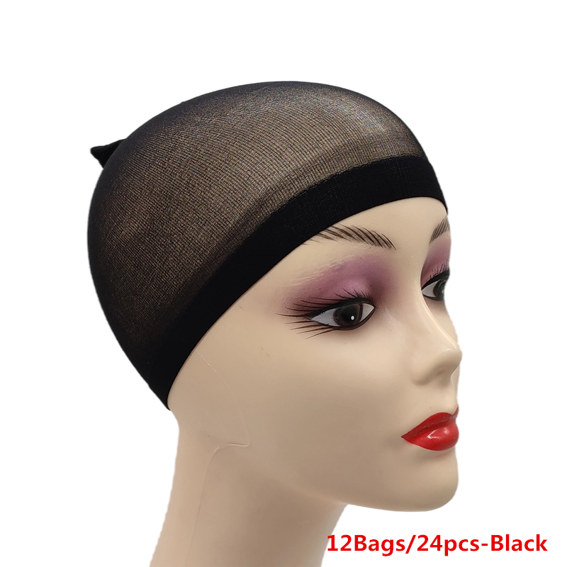 12Bag/24pcs Jaring Rambut Wig  - Wig Cap Stocking ulasan dan harga