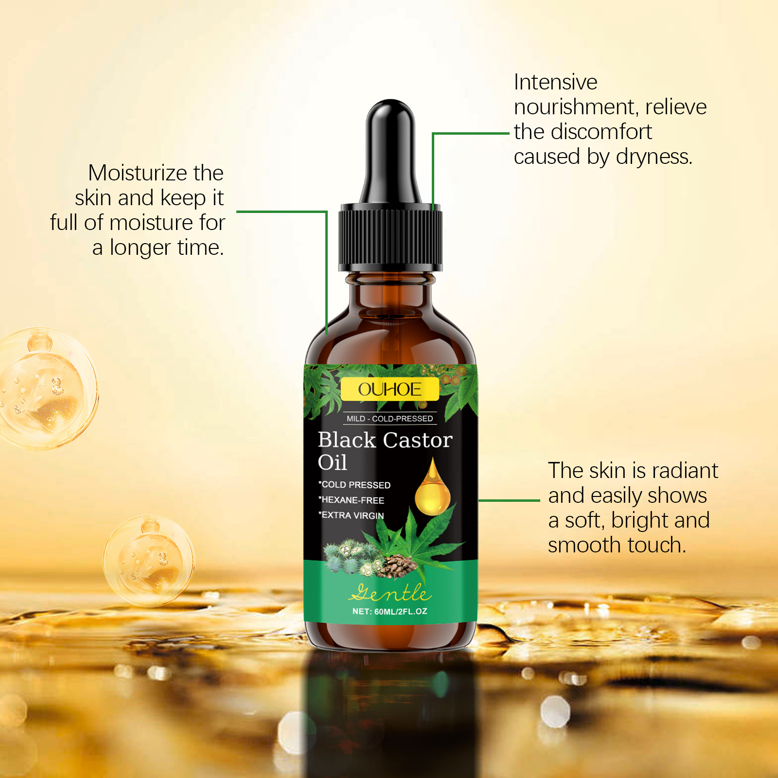 Minyak Jarak Hitam Cold-Presse - Castor Oil Cold Press ulasan dan harga