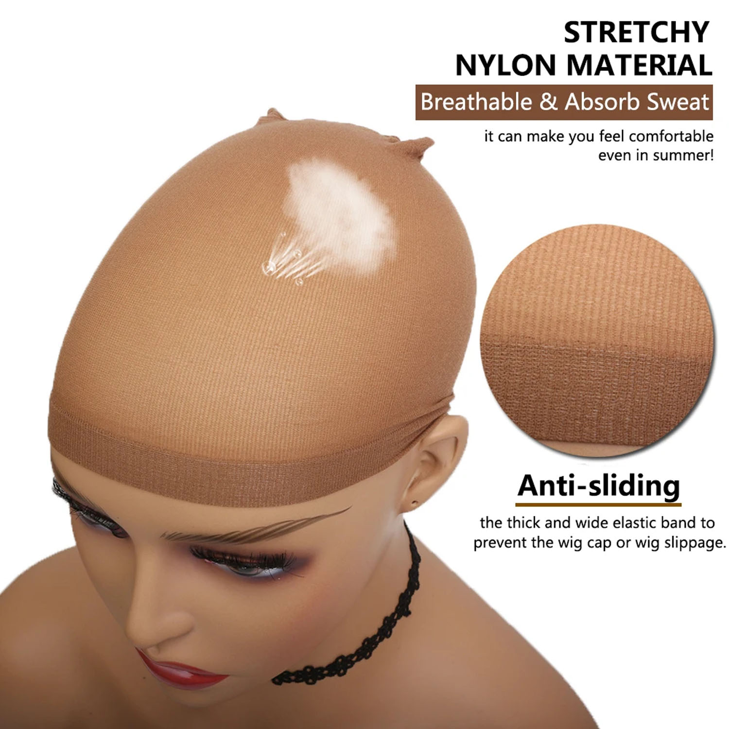 20/30 Buah Topi Stocking Baru  - Wig Cap Stocking ulasan dan harga