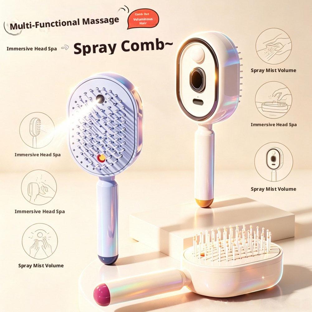Set Sisir Semprot Elektrik den - Hair Care Essential Oil Atomizing ulasan dan harga