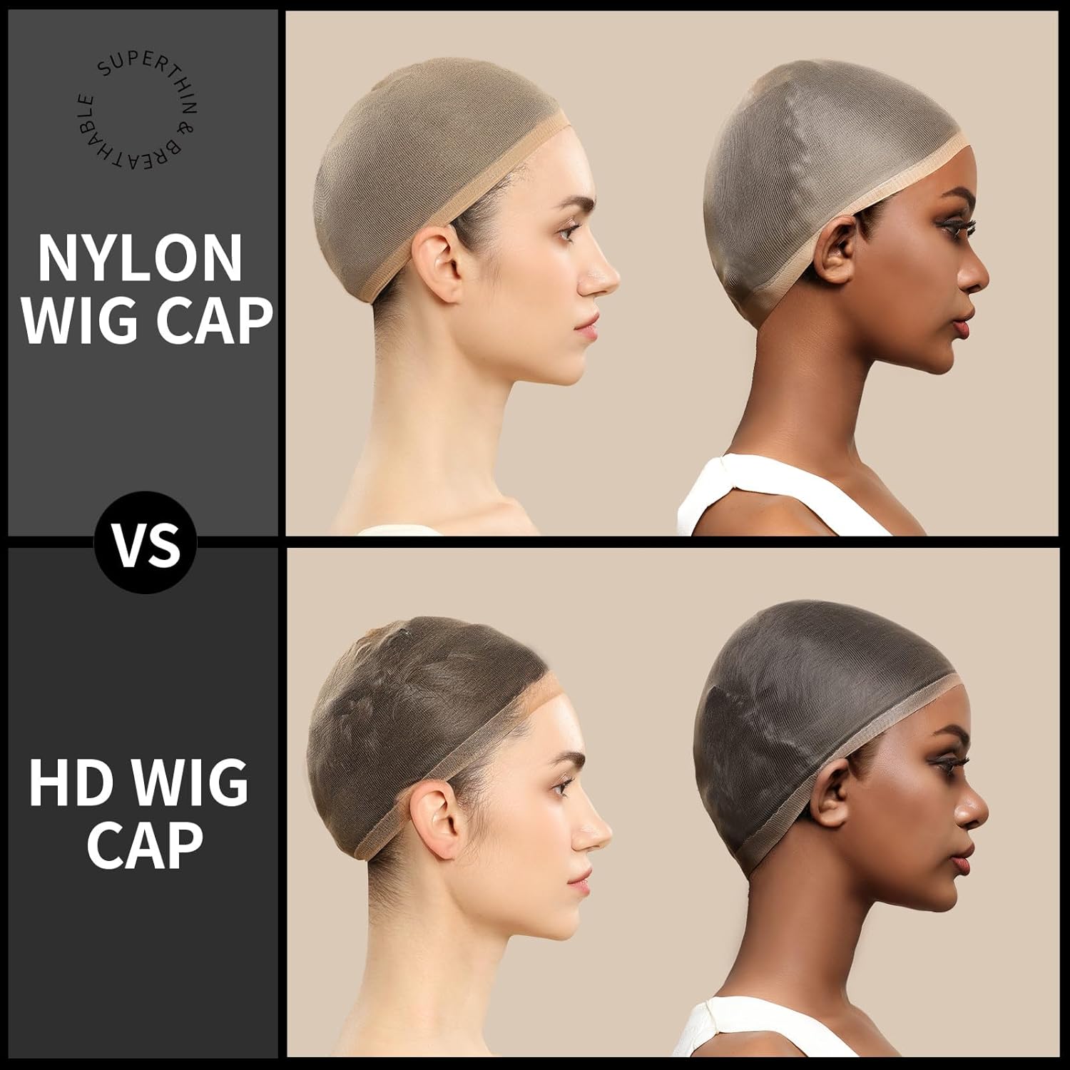 4/12 pcs Jaring Rambut Wig Nyl - Wig Cap Stocking ulasan dan harga